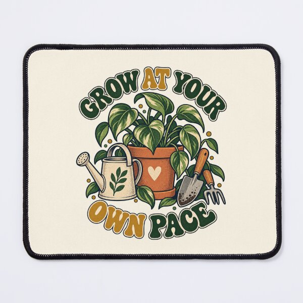 Item preview, Grow at Your Own Pace Retro Garden designed and sold by Mostafa Studio.