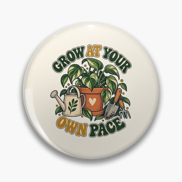Item preview, Grow at Your Own Pace Retro Garden designed and sold by Mostafa Studio.