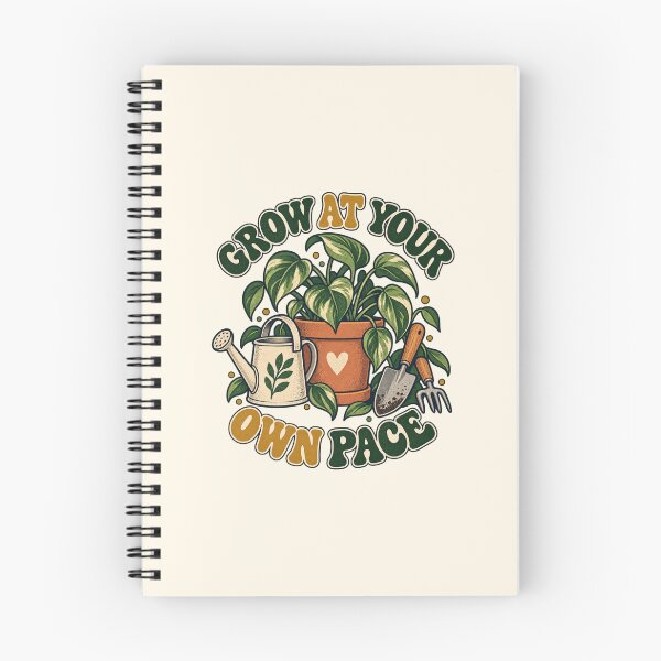 Item preview, Grow at Your Own Pace Retro Garden designed and sold by Mostafa Studio.
