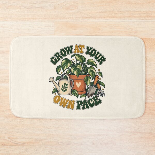 Item preview, Grow at Your Own Pace Retro Garden designed and sold by Mostafa Studio.