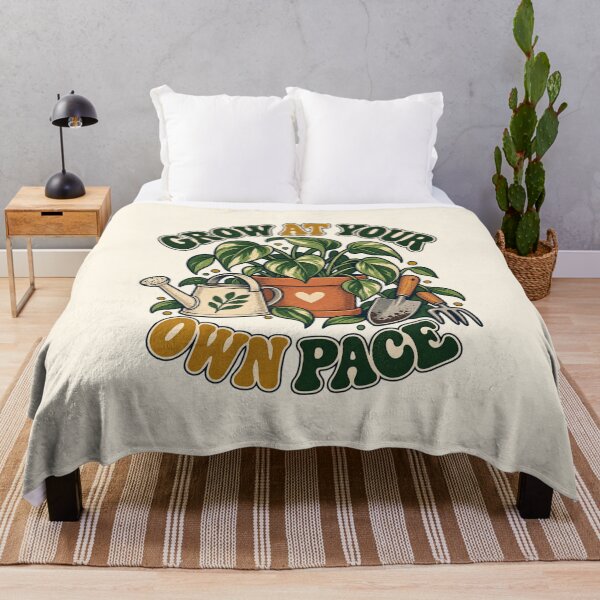 Item preview, Grow at Your Own Pace Retro Garden designed and sold by Mostafa Studio.