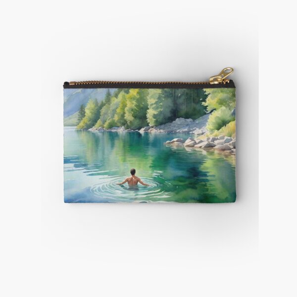 Item preview, Turquoise Mountain Lake - Into the Quiet designed and sold by Prachodayat Artworks.