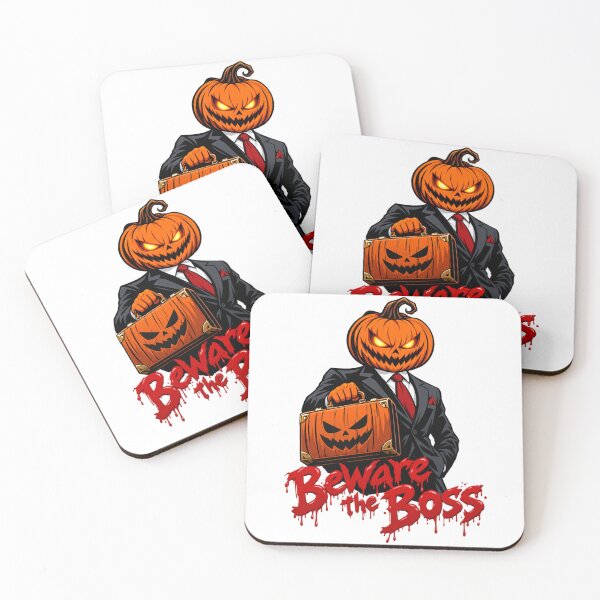 Item preview, Beware the Boss Halloween Pumpkin designed and sold by CoolContent Factory.