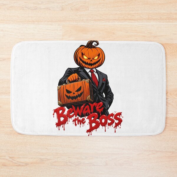 Item preview, Beware the Boss Halloween Pumpkin designed and sold by CoolContent Factory.
