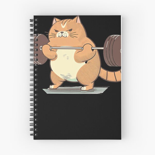 Item preview, Cat Weightlifting Work Out Funny Gym Design designed and sold by priestimpsont.