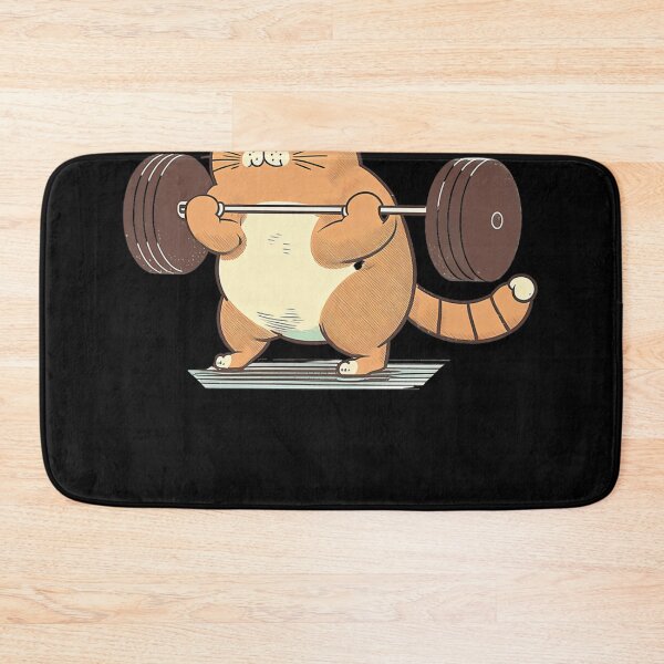 Item preview, Cat Weightlifting Work Out Funny Gym Design designed and sold by priestimpsont.
