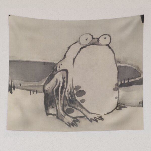 Item preview, Ito Jakuchu Frog 菜蟲譜 Sai Chu-fu (Vegetables and Insects) designed and sold by Onodera.