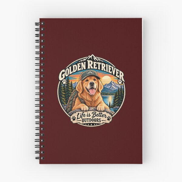 Item preview, Golden Retriever Outdoor Adventure Vintage Badge designed and sold by lovepower.