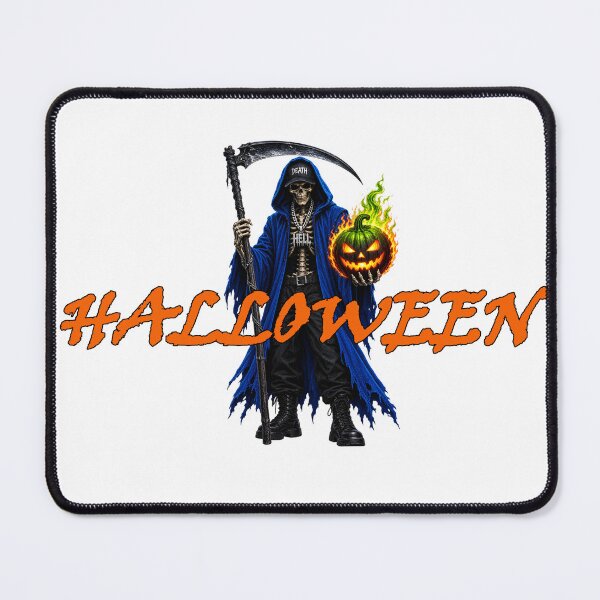 Item preview, halloween skeleton with pumpkin 2 designed and sold by natalik2024.