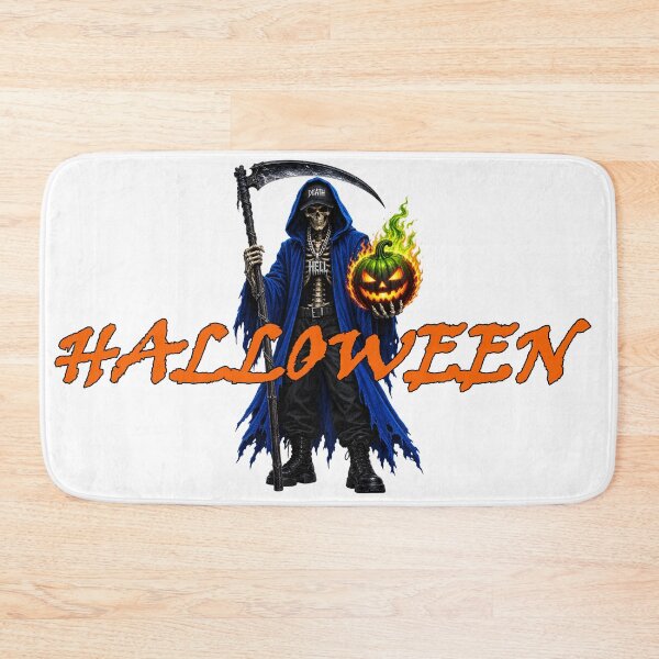 Item preview, halloween skeleton with pumpkin 2 designed and sold by natalik2024.