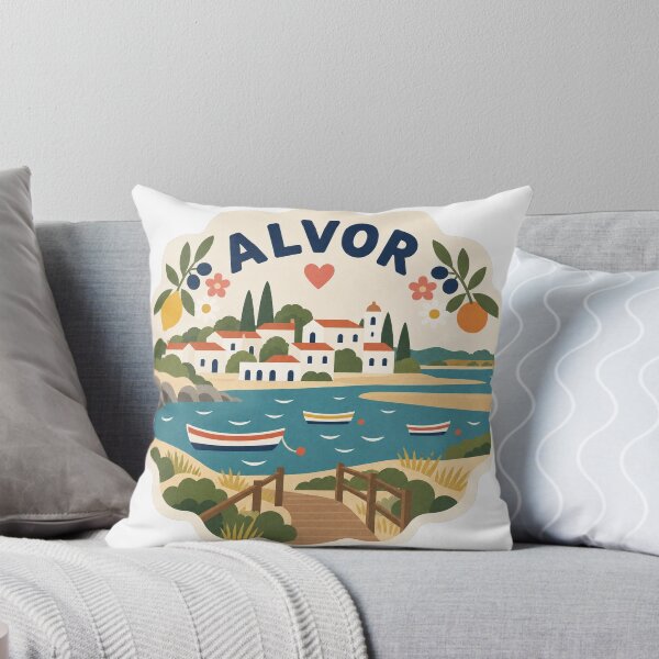 Item preview, Alvor Portugal Travel Souvenir Modern Folk Art designed and sold by VisualArtsOasis.