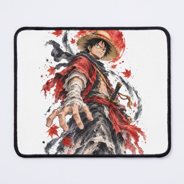 Item preview, Luffy One Piece Samurai Warrior Watercolor Art - Straw Hat Ronin T Shirt designed and sold by Dlvznbm.