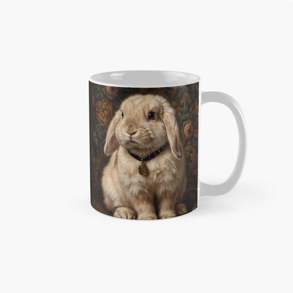 Item preview, Regal Lop Ear Bunny with Gold Locket designed and sold by Real Beast Art.
