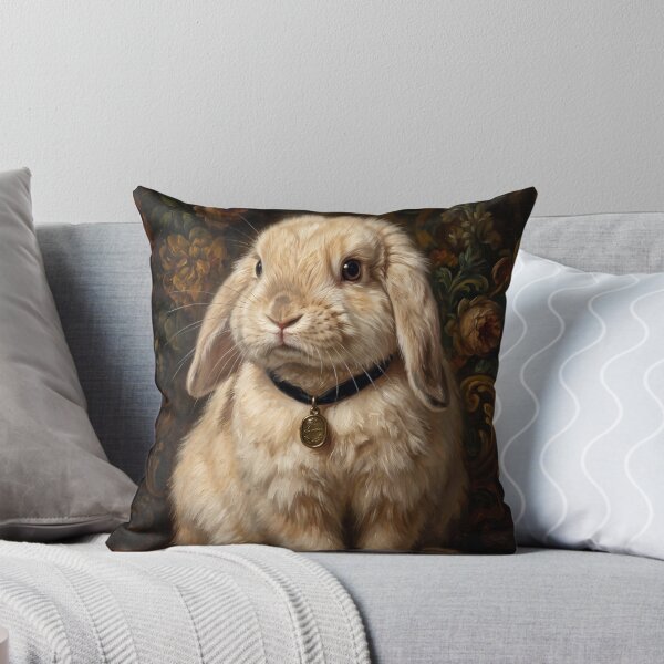 Item preview, Regal Lop Ear Bunny with Gold Locket designed and sold by Real Beast Art.