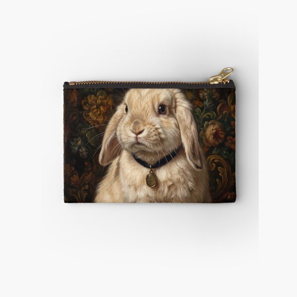 Item preview, Regal Lop Ear Bunny with Gold Locket designed and sold by Real Beast Art.