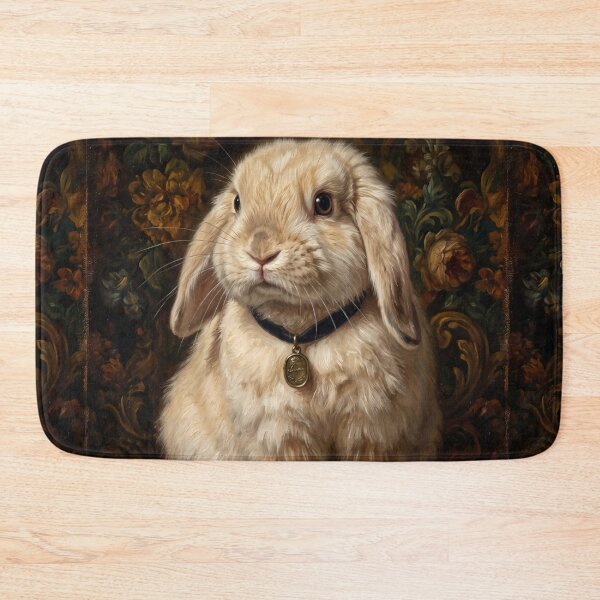 Item preview, Regal Lop Ear Bunny with Gold Locket designed and sold by Real Beast Art.