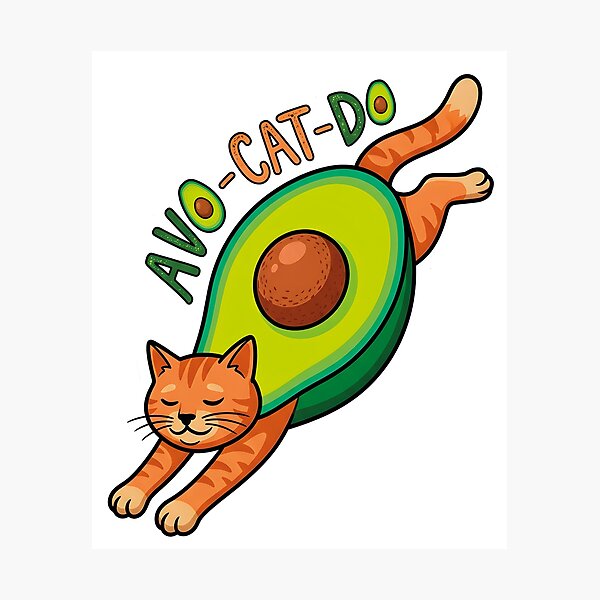 Item preview, Avocato Cat Shirt |  Funny Avocado Cat T-Shirt | Cute Kawaii Foodie Cat Lovers designed and sold by al21ex.