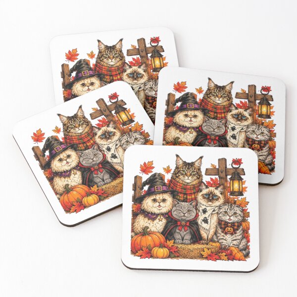 Item preview, Spooky Halloween cats  designed and sold by JonysCreativeDesigns.