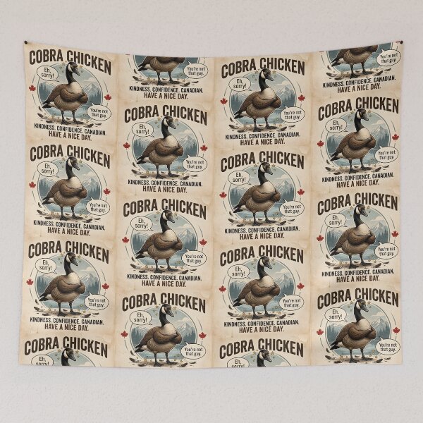 Item preview, Cobra Chicken Eh Sorry Funny Canada Goose Graphic designed and sold by Sybille-Yates.