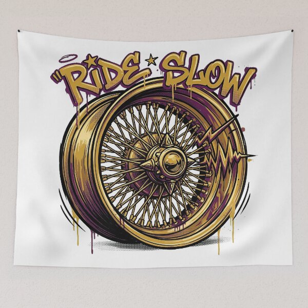 Item preview, Ride Slow — Wire Wheel Graffiti Art designed and sold by hamza19911991.