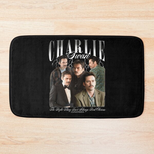 Item preview, Charlie Swan The Right Thing Isnt Always Real Obvious Twilight Saga Movie Character Collage Fan Apparel designed and sold by slmfams.