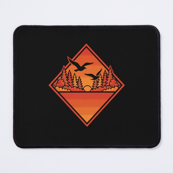Item preview, Sunset Pines Camp Badge | Retro Diamond Patch Design designed and sold by Brand Uno Studio.