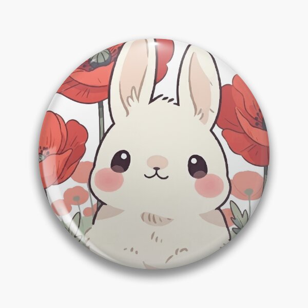 Item preview, Bunny in the Poppies field  designed and sold by YLinDesign.