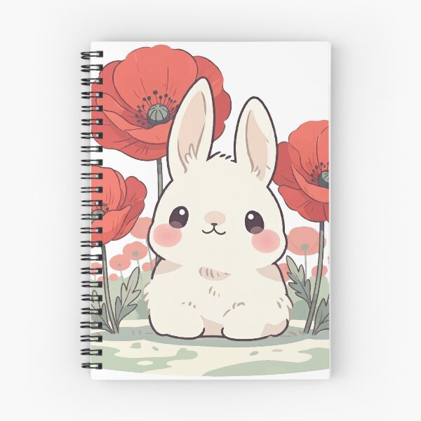 Item preview, Bunny in the Poppies field  designed and sold by YLinDesign.