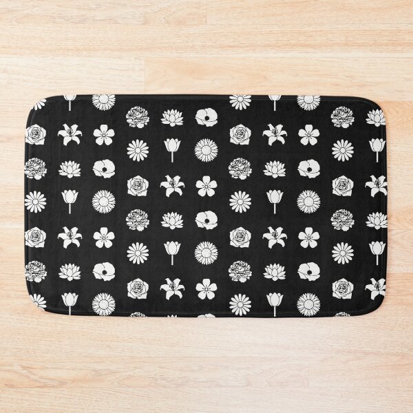 Item preview, White Flower Silhouettes | Minimalist Botanical Grid designed and sold by Brand Uno Studio.