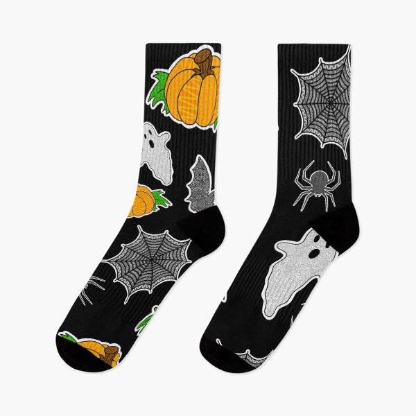 Item preview, October Halloween – Spooky Zentangle Night Pattern designed and sold by FioreDiCiliegio.