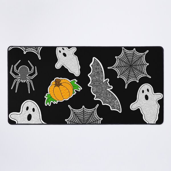 Item preview, October Halloween – Spooky Zentangle Night Pattern designed and sold by FioreDiCiliegio.