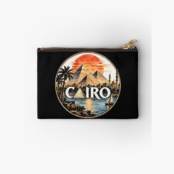 Item preview, Cairo Egypt Piramids Watercolor Art designed and sold by TomFrontierArt.