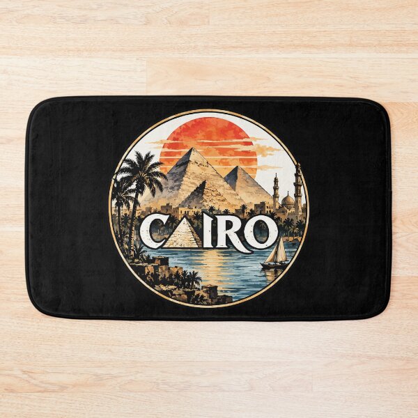 Item preview, Cairo Egypt Piramids Watercolor Art designed and sold by TomFrontierArt.