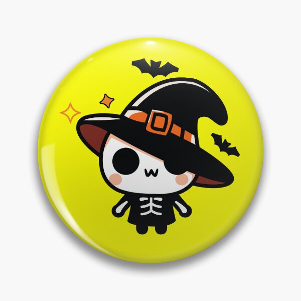 Item preview, Cute Chibi Skeleton Witch Halloween Kawaii designed and sold by SolutionsArt.