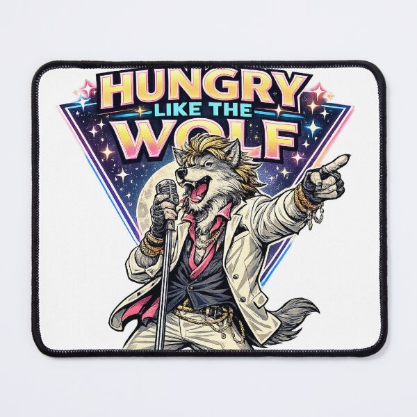 Item preview, Hungry Like The Wolf 80s Singer designed and sold by Bad-Decisions-Designs.