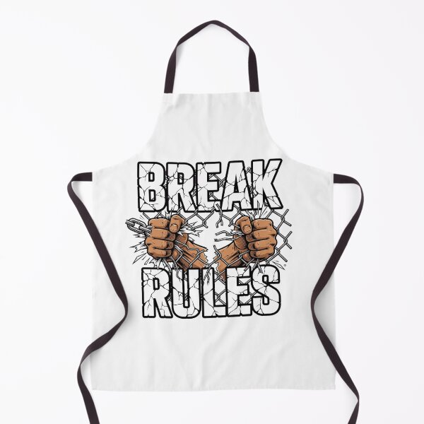 Item preview, BREAK RULES - Hands Ripping Chain Fence Bold Typography Streetwear designed and sold by VYBE DARK Studio.