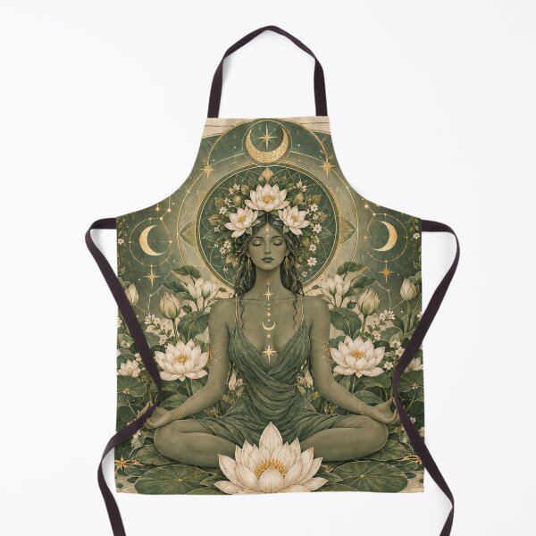 Item preview, Breathe Deep Lotus Goddess Celestial Meditation Wall Art designed and sold by Cary-s.