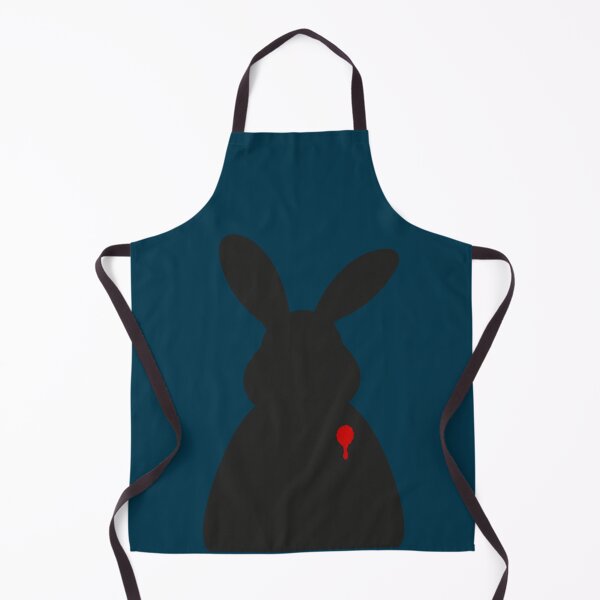Item preview, Black Rabbit Red Accent Minimal Design designed and sold by PUNserious.