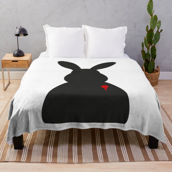 Item preview, Black Rabbit Red Accent Minimal Design designed and sold by Enoch-creator.