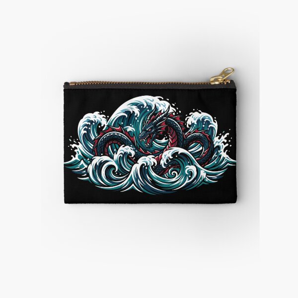 Item preview, Sea Dragon With Ocean Waves designed and sold by TontikDesign.