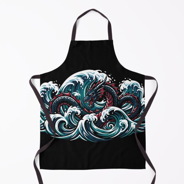 Item preview, Sea Dragon With Ocean Waves designed and sold by TontikDesign.
