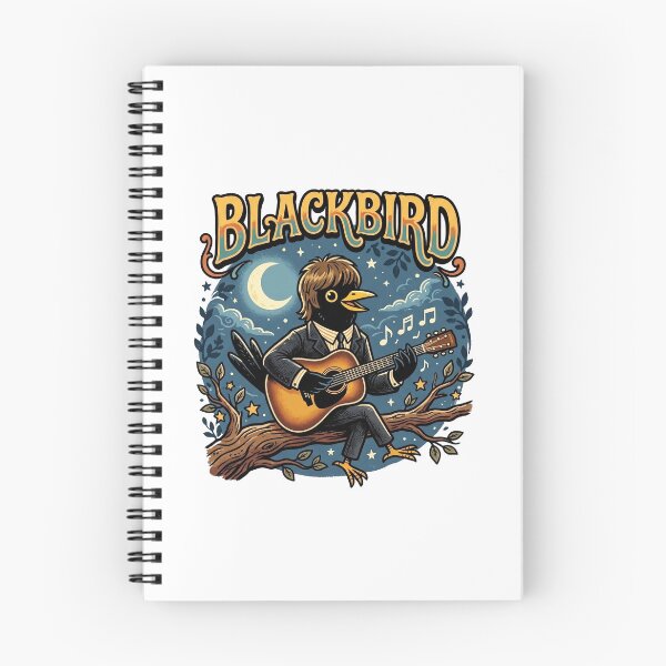 Item preview, Paul McCartney Blackbird Acoustic Guitar Typography designed and sold by Bad-Decisions-Designs.