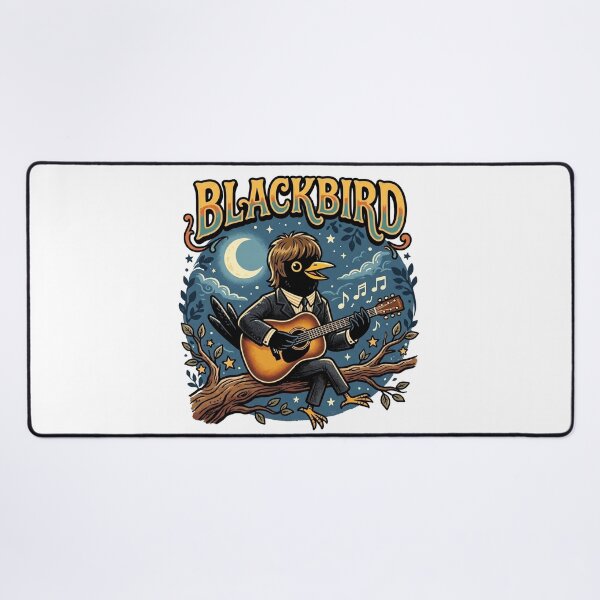 Item preview, Paul McCartney Blackbird Acoustic Guitar Typography designed and sold by Bad-Decisions-Designs.