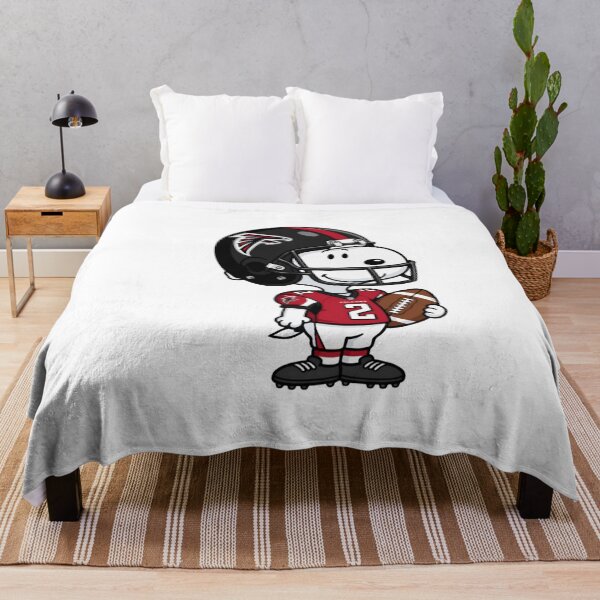 Aperçu de l'œuvre Football américain des Falcons - Fan rétro Snoopy d'Atlanta créée et vendue par PasqualeMurphy.
