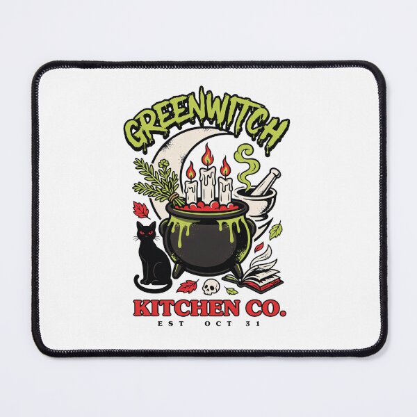 Item preview, Greenwitch Kitchen Witch Cauldron Halloween Design Graphic Tee v13 designed and sold by DarylWelsh2024.