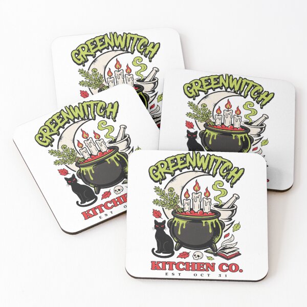 Item preview, Greenwitch Kitchen Witch Cauldron Halloween Design Graphic Tee v13 designed and sold by DarylWelsh2024.