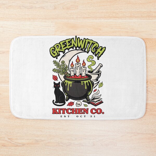 Item preview, Greenwitch Kitchen Witch Cauldron Halloween Design Graphic Tee v13 designed and sold by DarylWelsh2024.