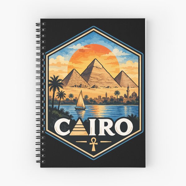 Item preview, Cairo Egypt Piramids Watercolor Art Travel designed and sold by TomFrontierArt.