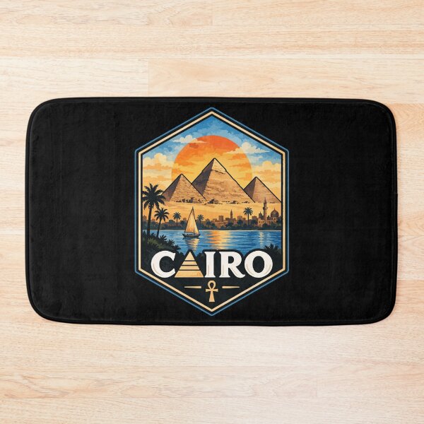 Item preview, Cairo Egypt Piramids Watercolor Art Travel designed and sold by TomFrontierArt.
