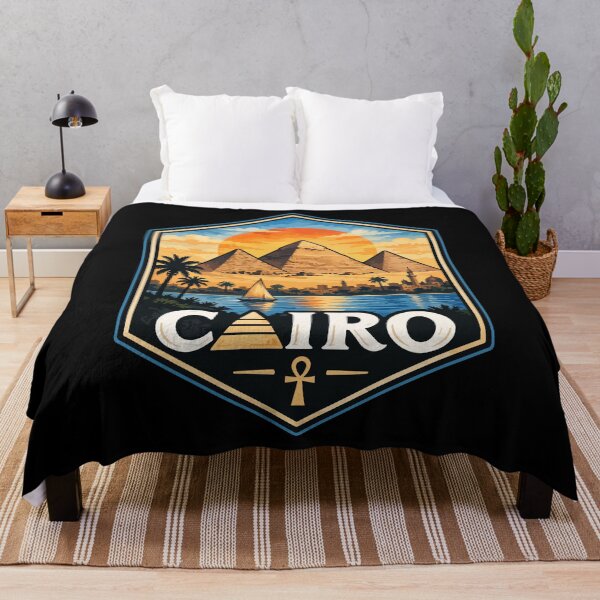 Item preview, Cairo Egypt Piramids Watercolor Art Travel designed and sold by TomFrontierArt.